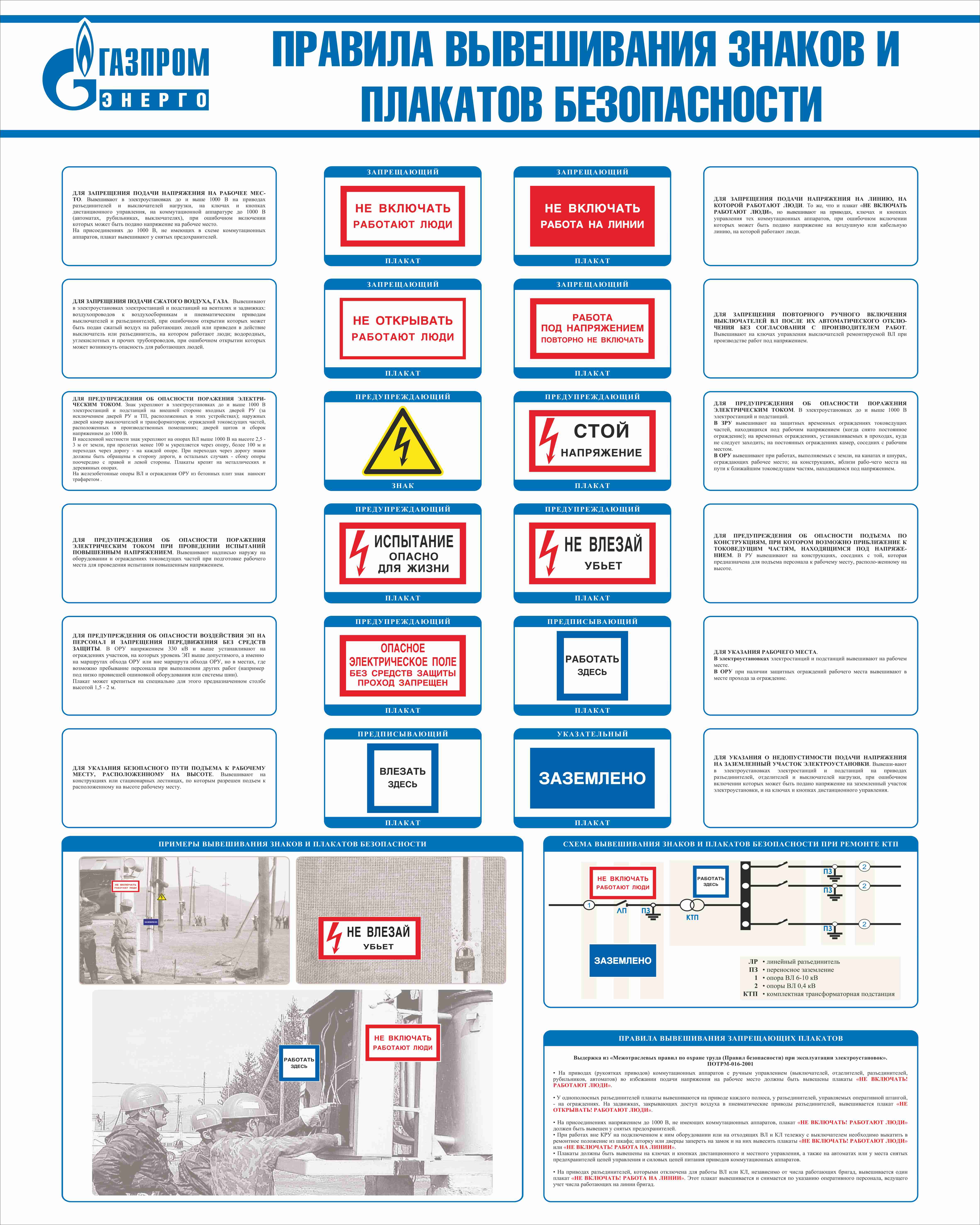 Знаки безопасности по охране труда в картинках с пояснениями в энергетике