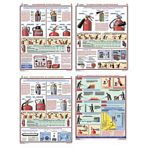 Информационный плакат Первичные средства пожаротушения